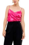Endless Rose Satin Camisole In Fuchsia