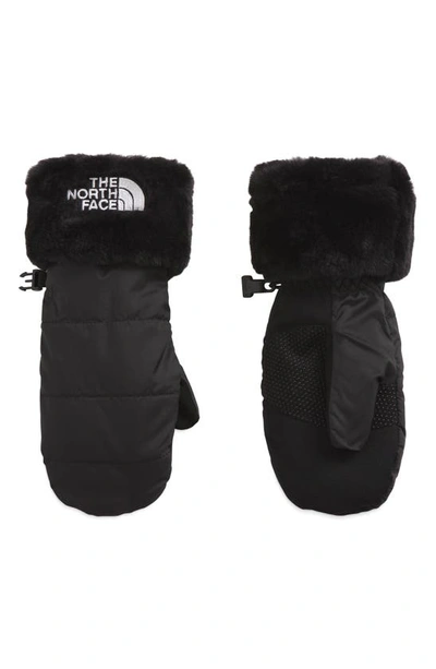 The North Face Kids' Mossbud Water Repellent Mittens In Tnf Black