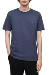 Allsaints Brace 3-pack Short Sleeve Crewneck T-shirts In Blue/ Optic White