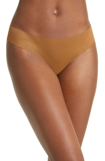 Nude Barre Scalloped Thong In Brown
