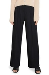 Vince Easy Wool-blend Pull-on Pants In Black