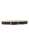 Rag & Bone Rebound Leather Belt In Black