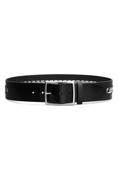 Rag & Bone Jumbo Boyfriend Chain Belt In Black