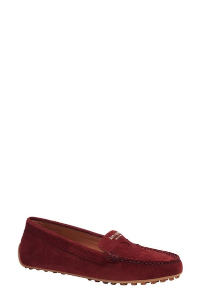 Kate Spade Deck Driving Loafer In Dark Merlot