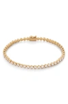 Monica Vinader Diamond Essential Tennis Bracelet In Gold