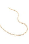 Monica Vinader Diamond Essential Tennis Necklace In 18ct Gold Vermeil On Sterling