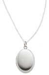 MADE BY MARY OVAL LOCKET PENDANT NECKLACE