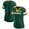 Fanatics Branded Green Green Bay Packers Original State Lace-up T-shirt In Green