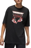 Jordan Women's  Flight Oversized T-shirt In Varsity Red/black