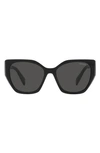 Prada Womens Black Pr 19zs Cat-eye Frame Acetate Sunglasses In Black
