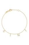 Bony Levy Icon Personalized Diamond Charm Bracelet In 18k Yellow Gold - 4 Charms