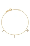 Bony Levy Icon Personalized Diamond Charm Bracelet In 18k Yellow Gold - 3 Charms