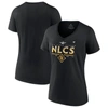 Fanatics Branded Black San Diego Padres 2022 Division Series Winner Locker Room V-neck T-shirt In Black
