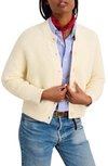 Alex Mill Chunky Cotton Cardigan In Ivory