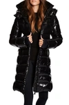Sam Savannah Hooded Puffer Coat In Jet