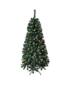 National Tree Company Acacia Pre-lit Christmas Tree With 300 Clear Incandescent And Multicolor Lights, Plug In, 6ft In Clear Lights