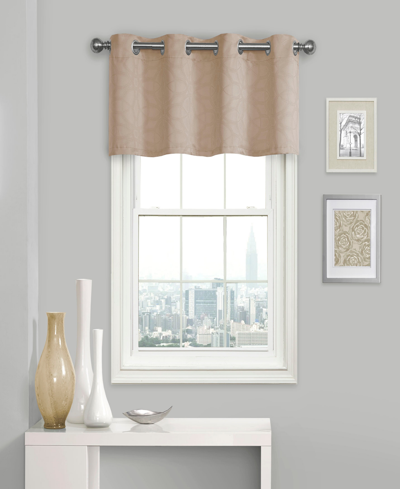 Eclipse Kingston Embossed Valance, 52" X 18" In Natural