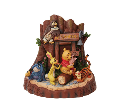 Jim Shore Pooh Carved By Heart Figurine In Multi