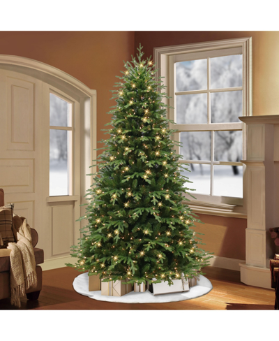 Puleo 7.5ft Pre-lit Galveston Fir Tree In Green
