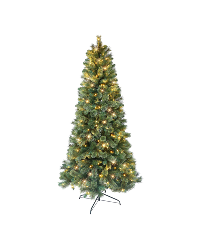 Puleo 6' Pre-lit Virginia Pine Tree With 250 Underwriters Laboratories Clear Incandescent Lights, 659 Tips In Green