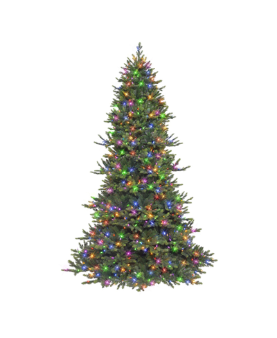 Puleo 7.5' Pre-lit Royal Majestic Douglas Fir Downswept Tree With 700 Color Select Led Lights, 1860 Tips In Green