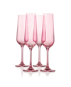 GODINGER SHEER CHAMPAGNE FLUTES, SET OF 4