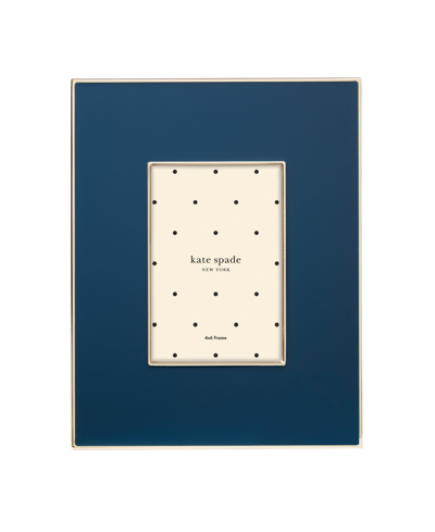 Kate Spade Make It Pop 4 X 6 Picture Frame In Navy