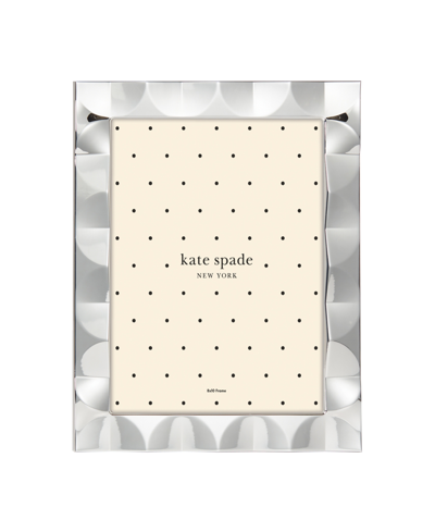 Kate Spade New York South Street Scallop Frame, 8" X 10" In Silver-tone Plate