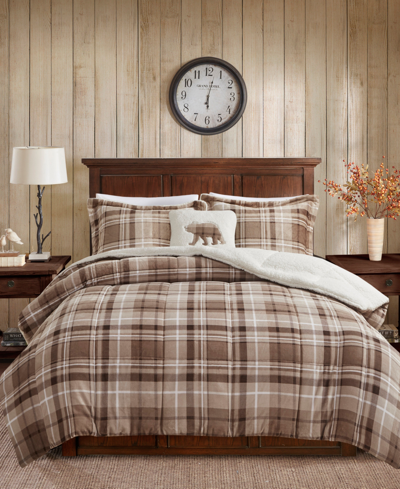 Woolrich Alton 4-pc. King Comforter Set In Tan Plaid