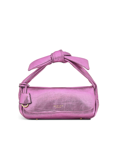 Radley London Women's Cranwell Close Metallic Small Flopover Grab Bag In Metallic Pink