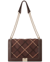 Inc International Concepts Ajae Flap Quilted Shoulder Bag, Created For Macy's In Dark Oak