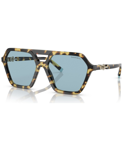 Tiffany & Co Women's Sunglasses, Tf419858-x In Yellow Havana