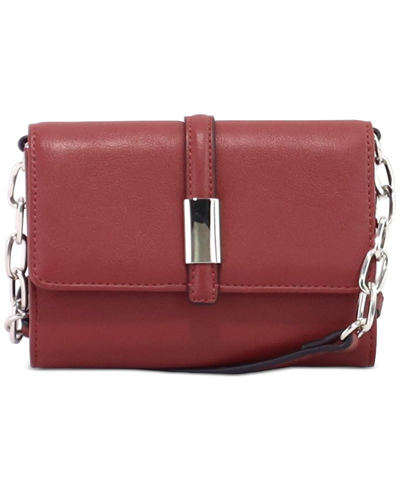 Alfani Bangle Wallet On A String Crossbody, Created For Macy's In Winter Wine