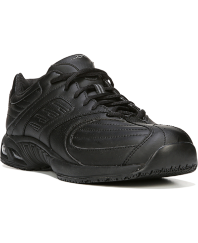 Dr. Scholl's Men's Cambridge Ii Slip Resistant Work Sneakers Men's Shoes In Black