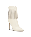 Nine West Tries Pointed Toe Bootie In Cream