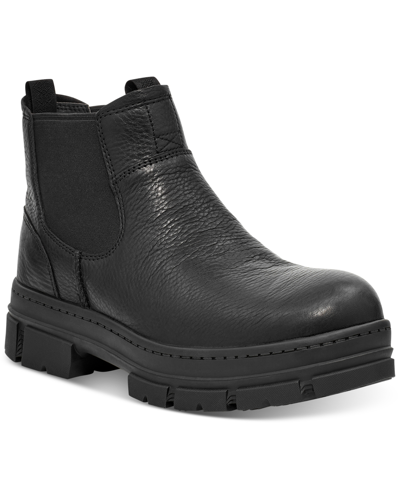 Ugg Men's Skyview Waterproof Leather Chelsea Boot In Black Leather