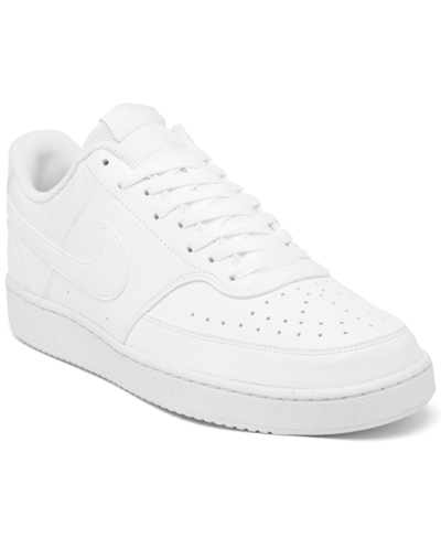 Nike Men's Court Vision Low Next Nature Casual Sneakers From Finish Line In White