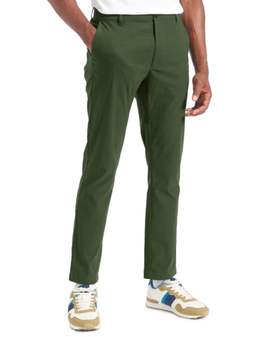 Ben Sherman Men's Slim-fit Stretch Quick-dry Motion Performance Chino Pants In Forest