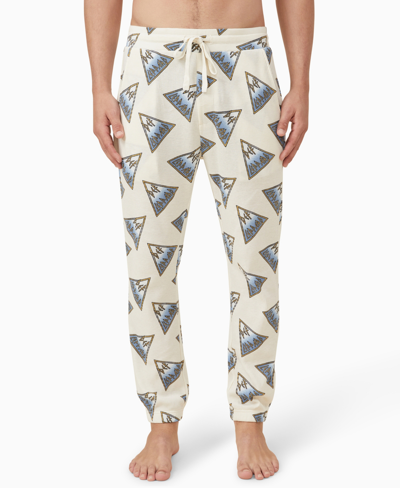 Cotton On Men's Collab Lounge Drawstring Pants In Bone/def Leppard