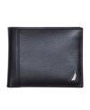 NAUTICA MEN'S BIFOLD LEATHER WALLET