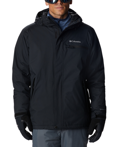 Columbia Men's Valley Point Waterproof Hooded Jacket In Black