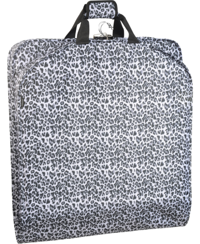 Wallybags 52" Deluxe Travel Garment Bag In Leopard