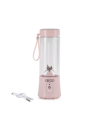 Bella Lightweight Portable To Go Cordless Blender In Pink