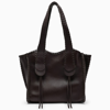 Chloé Medium Mony Leather Tote Bag In Brown