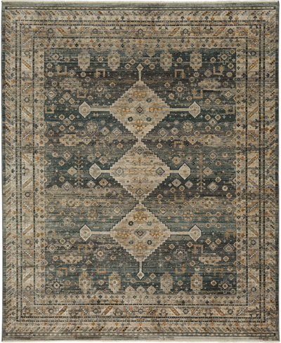 Karastan Echo Milo 6'7" X 9'6" Area Rug In Gray