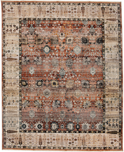 Karastan Echo Grasole 7'10" X 10'3" Area Rug In Denim