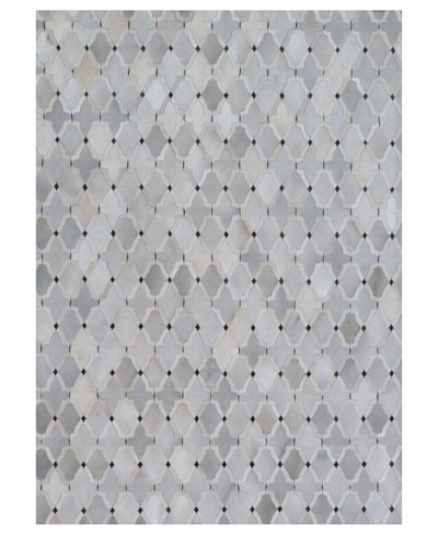 Exquisite Rugs Biota B3176 5' X 8' Area Rug In Silver-tone