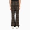 AMIRI AMIRI | BROWN COTTON CHECK TROUSERS,AW22MAW003WS/L_AMIRI-210_202-52