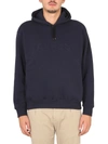 Aspesi Sweatshirt With Logo And Hood In Blue