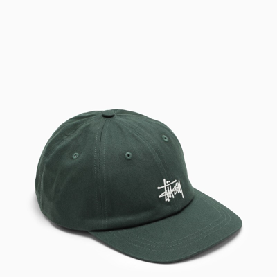 Stussy Forest-coloured Hat With Logo In Green